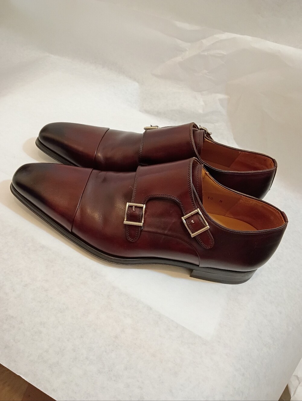 Magnanni Double Monk Strap  Luxury Leather 10M